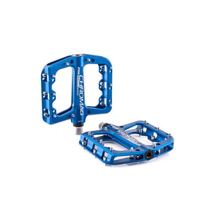 Chromag Pressure Platform Pedals Body: Aluminum Spindle: Steel 9/16 Blue - The Lost Co. - Chromag - H451137-02 - 826974043313 - -