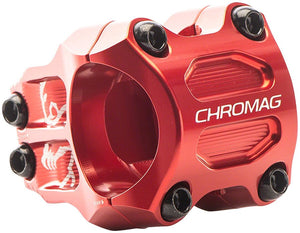 Chromag Riza Stem - 38mm 31.8mm Clamp +/-0 Red - The Lost Co. - Chromag - SM0794 - 826974040312 - -