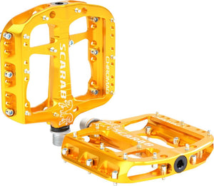 Chromag Scarab Pedals - Platform Aluminum 9/16" Gold - The Lost Co. - Chromag - PD3548 - 826974002907 - -