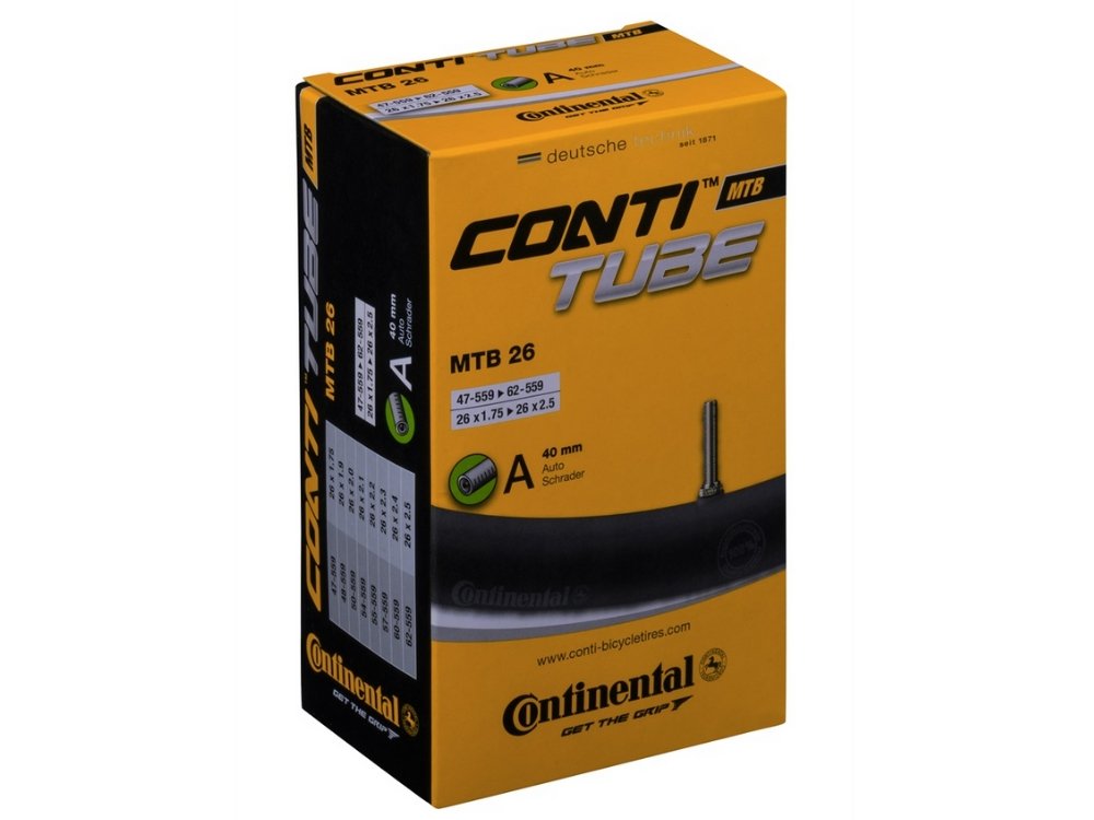 Conti Tube 26 x 1.75-2.5 Schrader - The Lost Co. - Continental - 0181611 - 4019238556698 - -