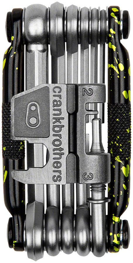 Crank Brothers Multi 17 Multi Tool - Limited Edition Splatter Paint Lime Green - The Lost Co. - Crank Brothers - TL0578 - 641300166814 - -