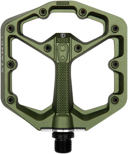Crank Brothers Stamp 7 Pedals - Platform Aluminum 9/16" Dark Camo Green - The Lost Co. - Crank Brothers - PD0092 - 641300167262 - -