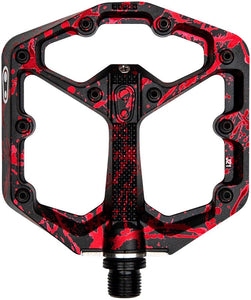 Crank Brothers Stamp 7 Pedals - Platform Aluminum 9/16" Limited Edition Splatter Paint Red - The Lost Co. - Crank Brothers - PD0774 - 641300167057 - -