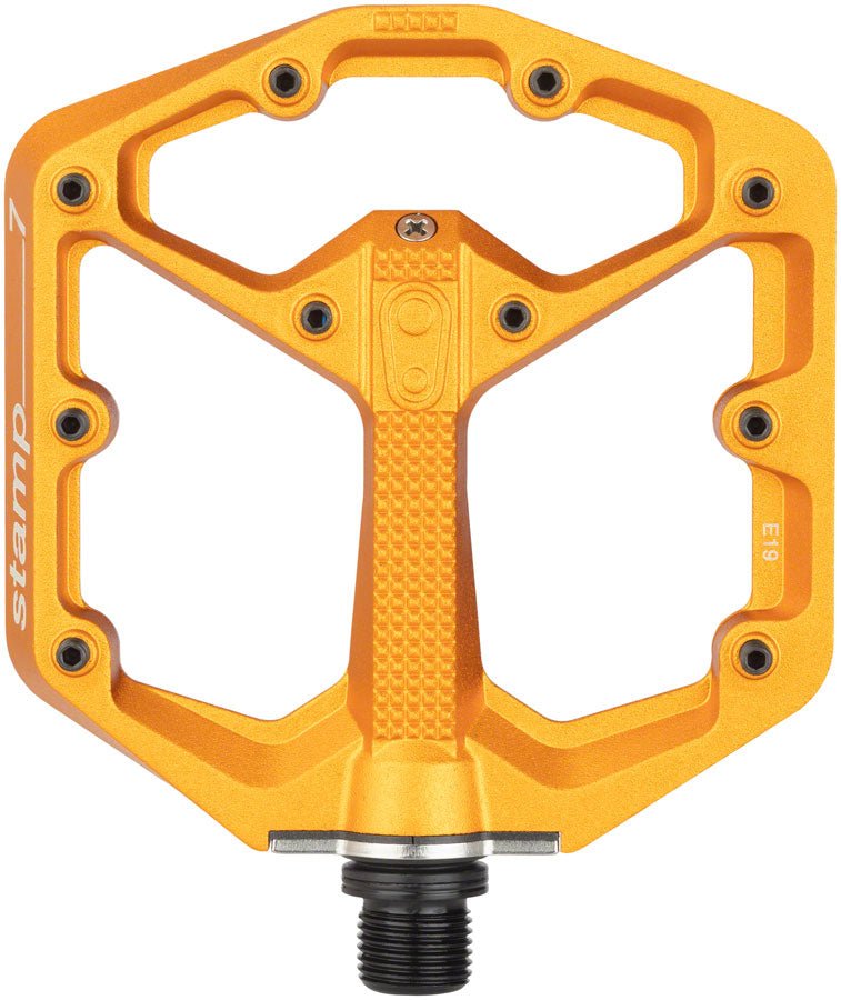 Crank Brothers Stamp 7 Pedals - Platform Aluminum 9/16" Orange Small - The Lost Co. - Crank Brothers - PD8679 - 641300162809 - -