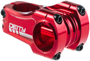 DEITY Copperhead Stem - 50mm 31.8 Clamp +/-0 1 1/8" Aluminum Red - The Lost Co. - Deity - SM9407 - 817180021585 - -