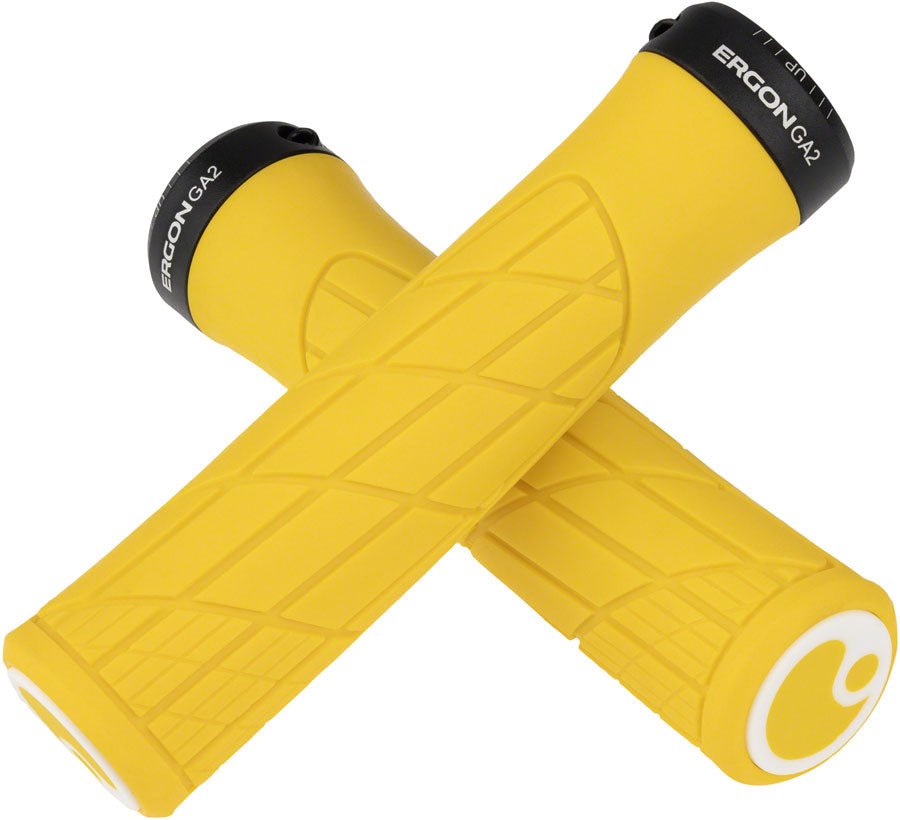 Ergon GA2 Grips - Yellow Mellow Lock-On - The Lost Co. - Ergon - HT2274 - 4260477068866 - -