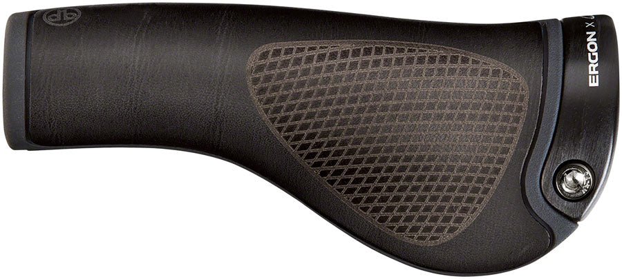 Ergon GP1 BioLeder Grips - Black/Black - The Lost Co. - Ergon - HT1111 - 4260477060617 - -