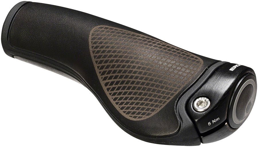 Ergon GP1 BioLeder Grips - Black/Black - The Lost Co. - Ergon - HT1111 - 4260477060617 - -