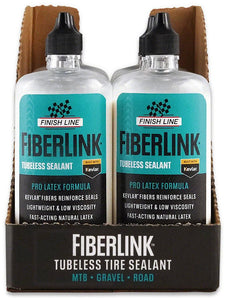 Finish Line FiberLink Tubeless Tire Sealant - 8oz Drip - The Lost Co. - Finish Line - FL2080101 - 036121960060 - -