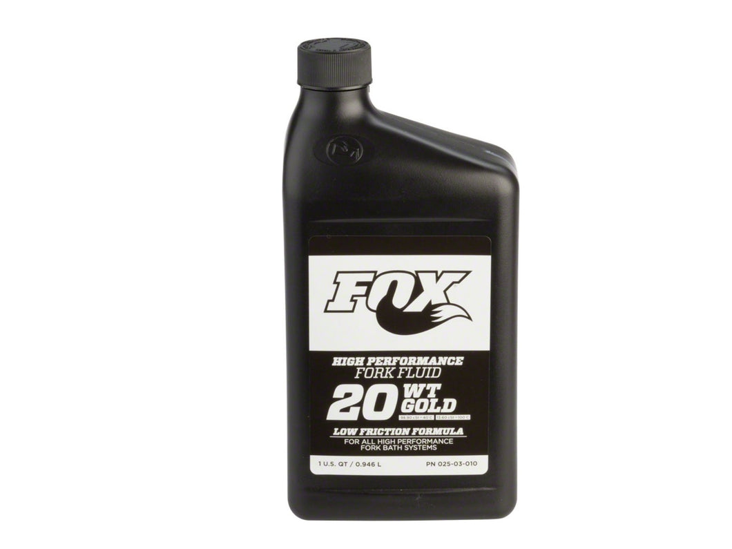 Fox 20 Weight Gold Bath Oil - The Lost Co. - Fox Racing Shox - 025-03-072 - 611056189368 - 32oz -