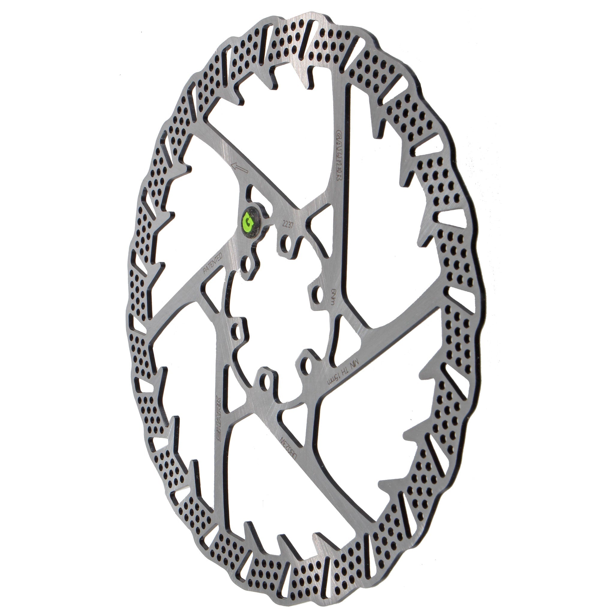 ジラフ Galfer Shark Disc Brake Rotor - 2.0mm Thick - 6-Bolt - 203mm