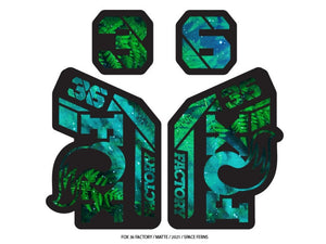 Ground Keeper Fox 36 Factory Decals - The Lost Co. - Ground Keeper Fenders - SQ7650183 - 723803858165 - Space Ferns -