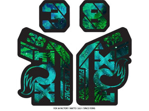 Ground Keeper Fox 38 Factory Decals - The Lost Co. - Ground Keeper Fenders - SQ2717170 - 723803858349 - Space Ferns -