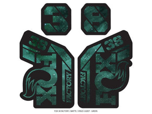 Ground Keeper Fox 38 Factory Decals - The Lost Co. - Ground Keeper Fenders - SQ4121121 - 723803858370 - Space Cadet Green -
