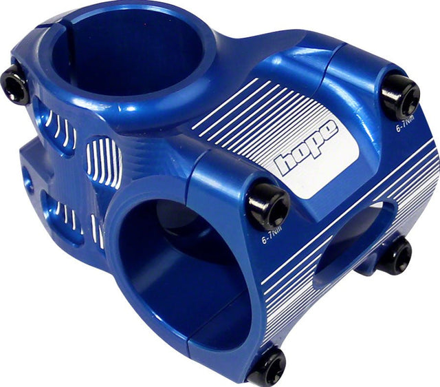 Hope AM/Freeride Stem - 35mm 31.8 Clamp +/-0 1 1/8" Aluminum Blue - The Lost Co. - Hope - SM2001 - 5055168071466 - -
