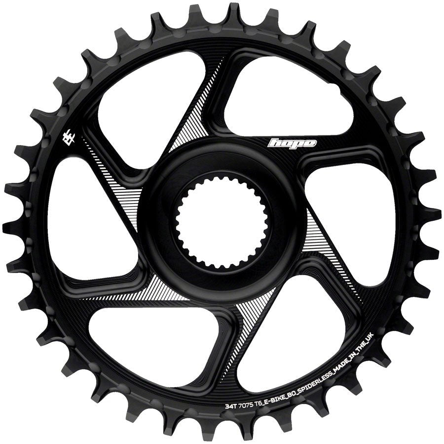 Hope Bosch Gen 4 eBike Chainring - 34t Black - The Lost Co. - Hope - CR4383 - 5056033499576 - -