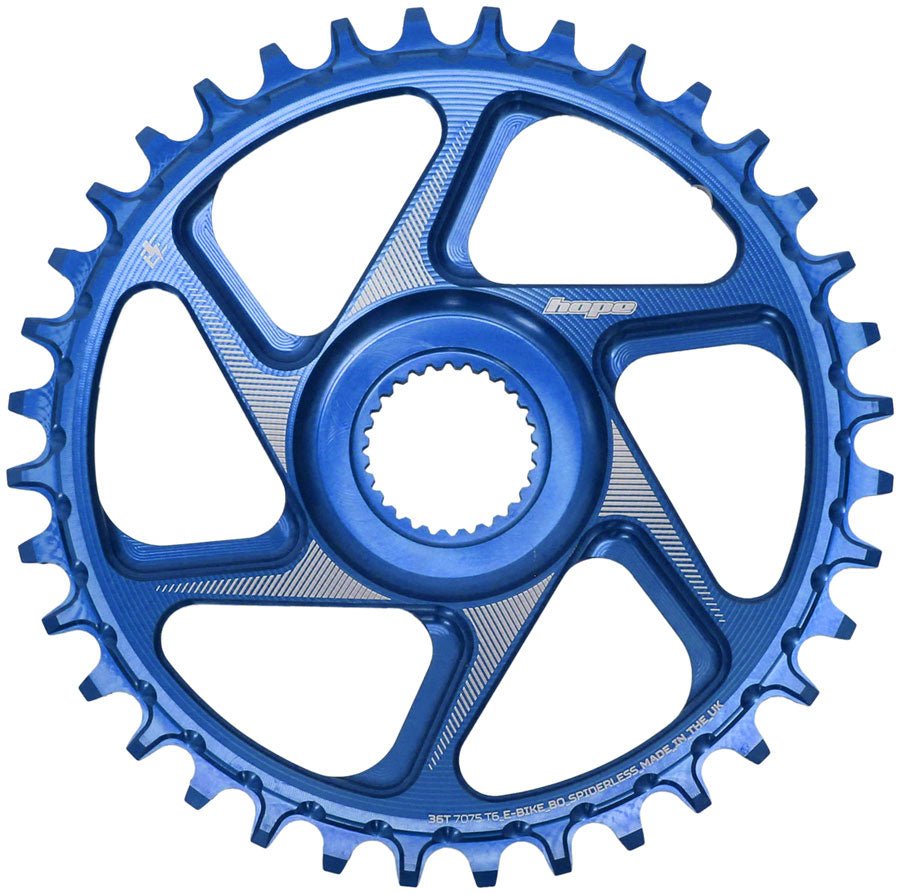Hope Bosch Gen 4 eBike Chainring - 36t Blue - The Lost Co. - Hope - CR6660 - 5056033499736 - -