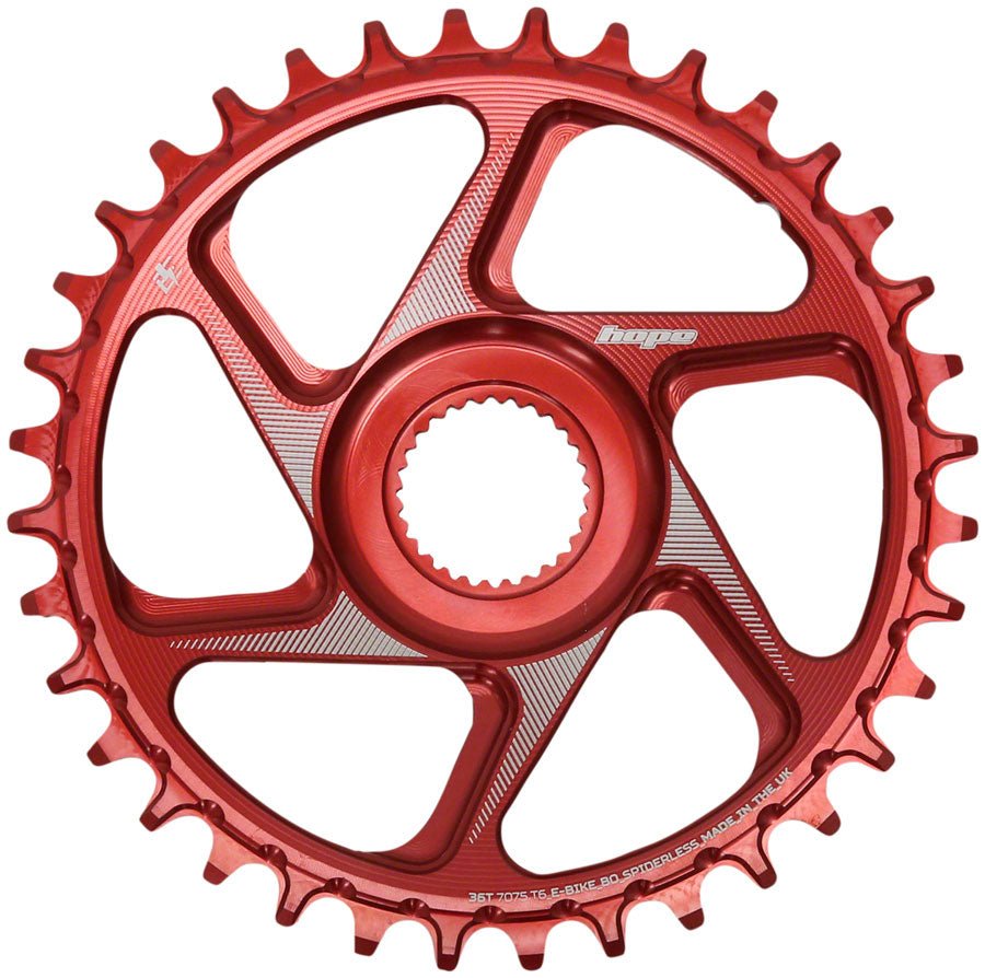 Hope Bosch Gen 4 eBike Chainring - 36t Red - The Lost Co. - Hope - CR6664 - 5056033499774 - -