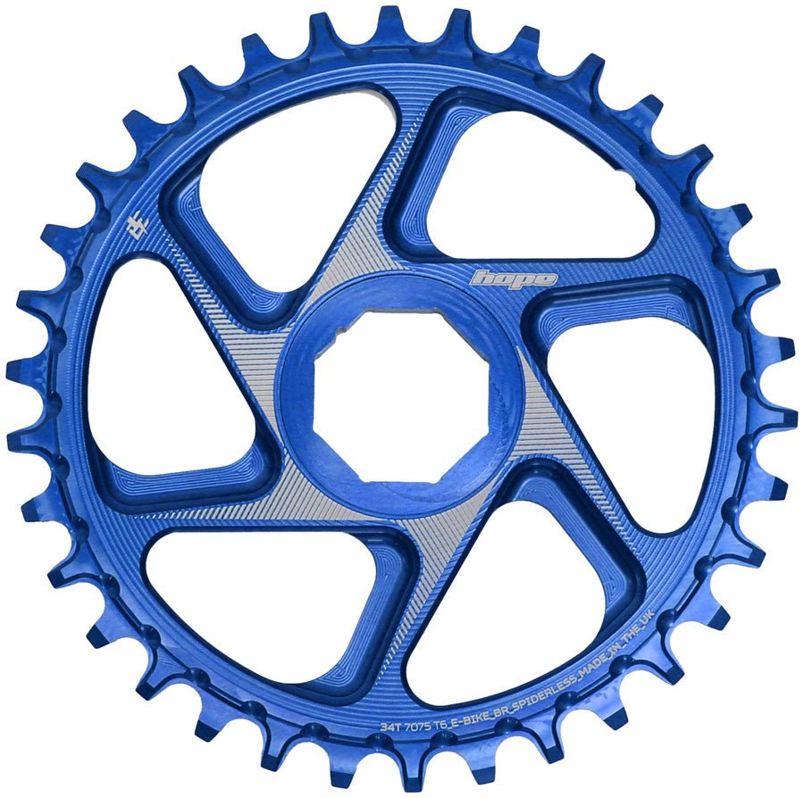 Hope Brose eBike Chainring - 34t Blue - The Lost Co. - Hope - CR4387 - 5056033499491 - -
