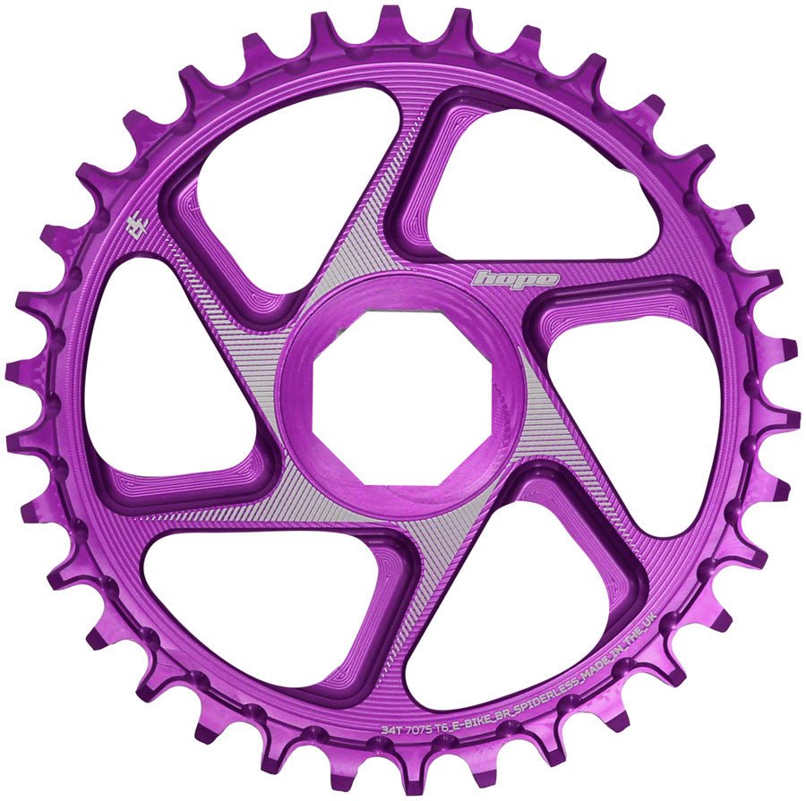 Hope Brose eBike Chainring 34t Purple