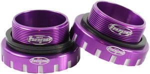 Hope BSA30 Threaded Bottom Bracket - 68/73/83/100/120mm For 30mm Spindle Stainless Purple - The Lost Co. - Hope - CR4366 - 5055168084275 - -