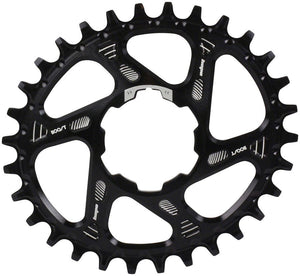Hope Oval Spiderless Retainer Chainring - 30t Boost Hope Direct Mount Black - The Lost Co. - Hope - CR4374 - 5056033445580 - -