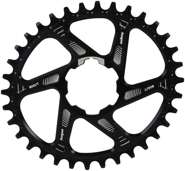 Hope Oval Spiderless Retainer Chainring - 34t Boost Hope Direct Mount Black - The Lost Co. - Hope - CR4379 - 5056033445627 - -