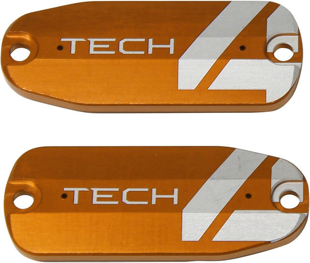 Hope Tech 4 Brake Lever Reservoir Lid - Orange Pair - The Lost Co. - Hope - HBSP424C - 5056454907353 - -