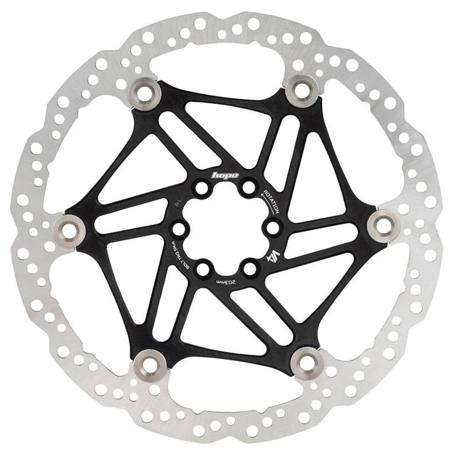 Hope V4 Vented Disc Rotor - 6-Bolt - 203mm - Black - The Lost Co. - Hope - HBSP4342036VN - 5056454911480 - -