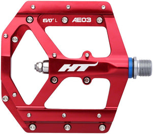 HT Components AE03(EVO+) Pedals - Platform Aluminum 9/16" Red - The Lost Co. - HT Components - PD1435 - 4711126201160 - -