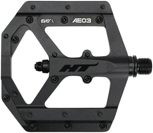 HT Components AE03(EVO+) Pedals - Platform Aluminum 9/16" Stealth Black - The Lost Co. - HT Components - PD1438 - 4711126205502 - -