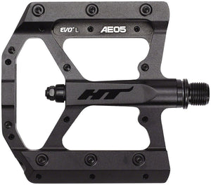 HT Components AE05(EVO+) Pedals - Platform Aluminum 9/16" Stealth Black - The Lost Co. - HT Components - PD1443 - 4711126205496 - -