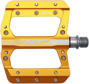 HT Components AE12 Pedals - Platform Aluminum 9/16" Gold - The Lost Co. - HT Components - PD1447 - 4711126204505 - -