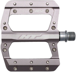 HT Components AE12 Pedals - Platform Aluminum 9/16" Gray - The Lost Co. - HT Components - PD1450 - 4711126204543 - -