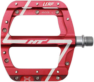 HT Components Leap ANS08 Pedals - Platform Aluminum 9/16" Red - The Lost Co. - HT Components - H451070-02 - 4711126206257 - -