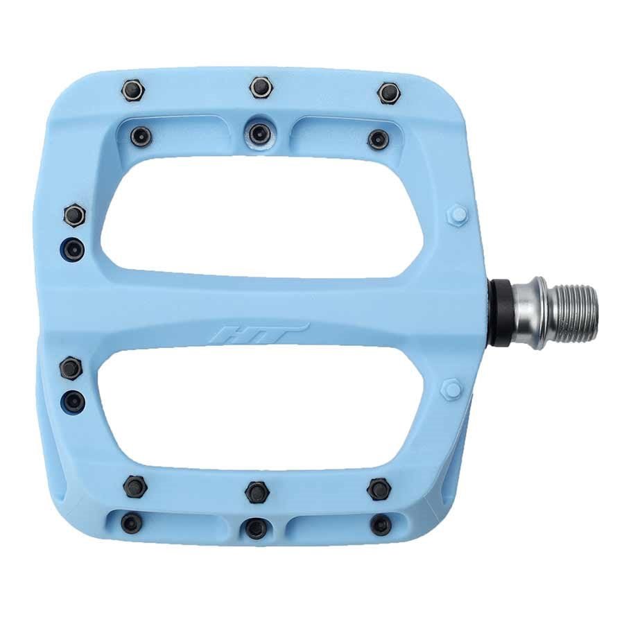 HT Components PA03A Nano P Platform Pedals Body: Nylon Spindle: Cr-Mo 9/16 Blue Pair - The Lost Co. - HT Components - PD4934 - 4715872486680 - -