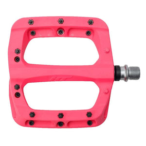HT Components PA03A Nano P Platform Pedals Body: Nylon Spindle: Cr-Mo 9/16 Pink Pair - The Lost Co. - HT Components - H451007-07 - 4715872486697 - -