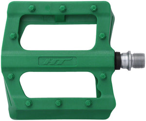 HT Components PA12 Pedals - Platform Composite 9/16" Green - The Lost Co. - HT Components - PD1483 - 4711126205847 - -