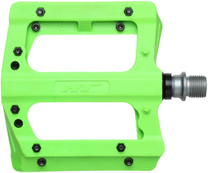 HT Components PA12A Pedals - Platform Composite 9/16" Green - The Lost Co. - HT Components - PD1488 - 4711126201764 - -