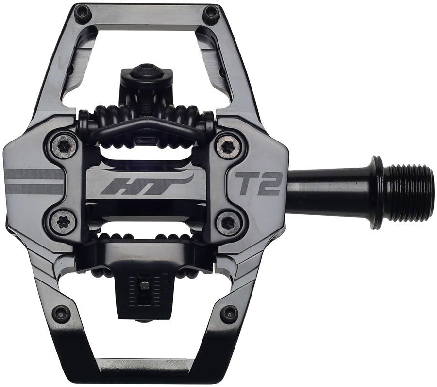 HT Components T2 Pedals - Dual Sided Clipless Platform Aluminum 9/16