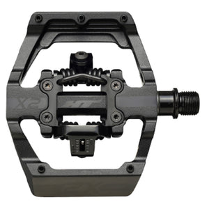 HT Components X2-SX BMX-SX Pedals Body: Aluminum Spindle: Cr-Mo 9/16 Stealth Black Pair - The Lost Co. - HT Components - PD4913 - 4715872487250 - -