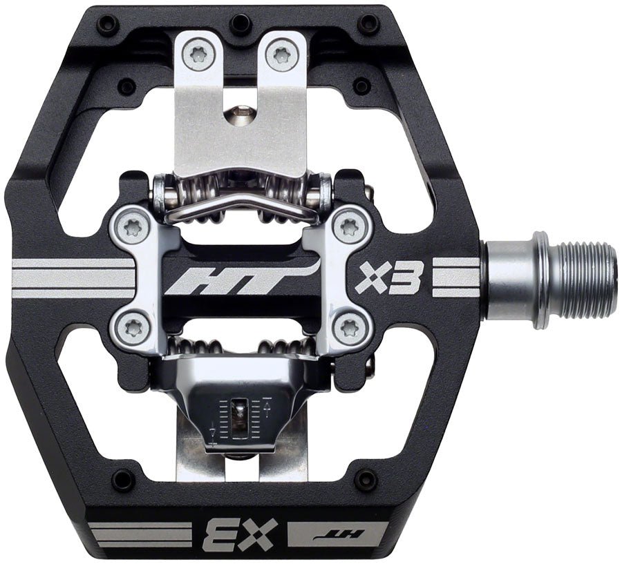 HT Components X3 Pedals - Dual Sided Clipless Platform Aluminum 9/16
