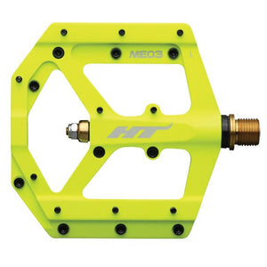 HT Pedals ME03 Evo+ Platform Pedals CrMo - Neon Yellow - The Lost Co. - HT Components - B-HX3339 - 4711126200408 - -