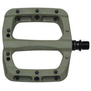 HT Pedals PA03A Platform Pedals CrMo - Olive - The Lost Co. - HT Components - B-HX3908 - 4711126208220 - -
