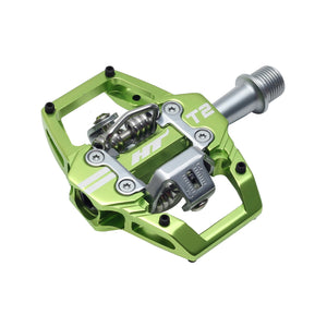 HT Pedals T2 Clipless Platform Pedals CrMo - Apple Green - The Lost Co. - HT Components - B-HX1018 - 4711126208985 - -
