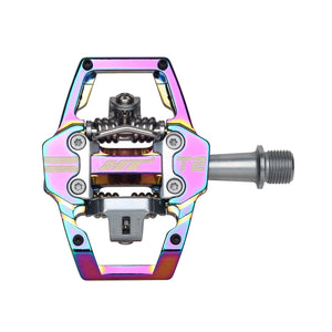 HT Pedals T2 Clipless Platform Pedals CrMo - Oil Slick - The Lost Co. - HT Components - B-HX1002 - 4711126209012 - -