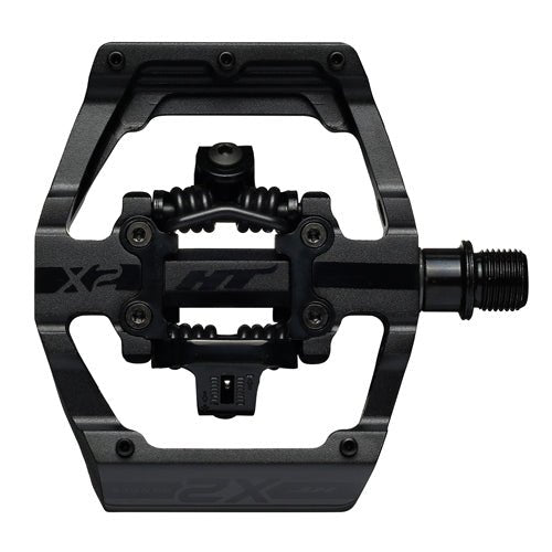 HT Pedals X2 Clipless Platform Pedals CrMo - Stealth Black - The Lost Co. - HT Components - B-HX2512 - 4715872487243 - -