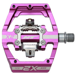 HT Pedals X2-SX Clipless Platform Pedals CrMo - Purple - The Lost Co. - HT Components - B-HX2524 - 4711126206424 - -