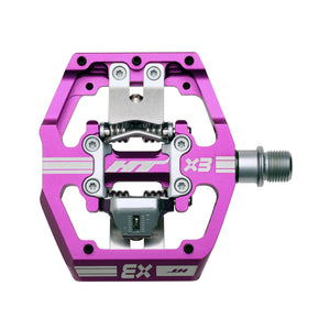 HT Pedals X3 Clipless Platform Pedals CrMo - Purple - The Lost Co. - HT Components - B-HX1204 - 4711126208695 - -