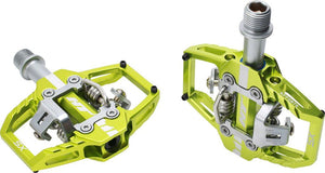 HT T1-SX BMX-SX Pedals - Dual Sided Clipless Platform Aluminum 9/16" Apple Green - The Lost Co. - HT Components - PD4910 - 4715872486376 - -